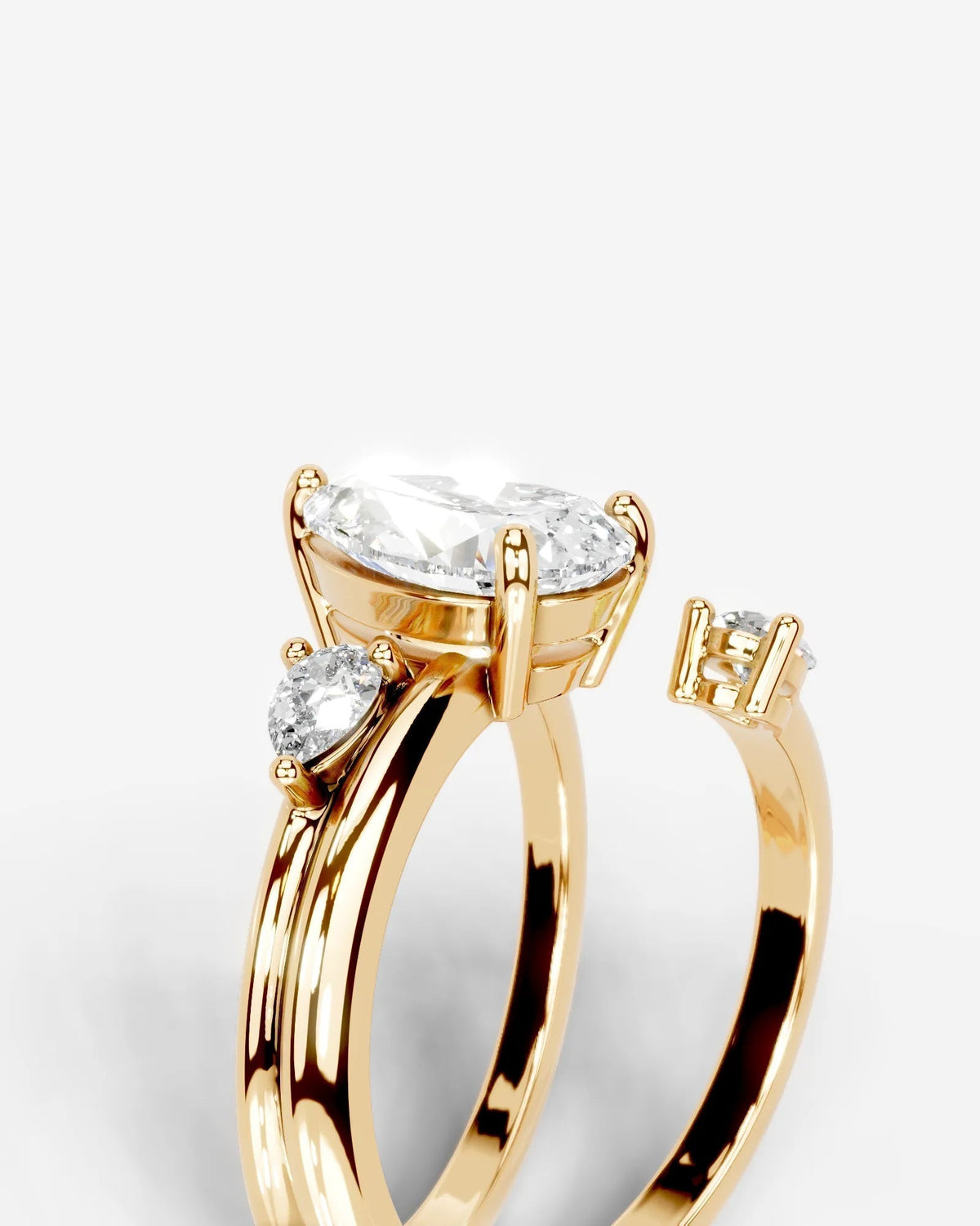 Marquise Solitaire With Tulip Prongs Lab Grown Diamond Engagement Ring