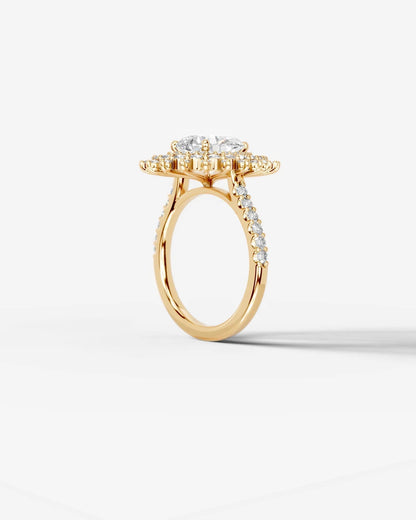 Marquise Solitaire With Tulip Prongs Lab Grown Diamond Engagement Ring