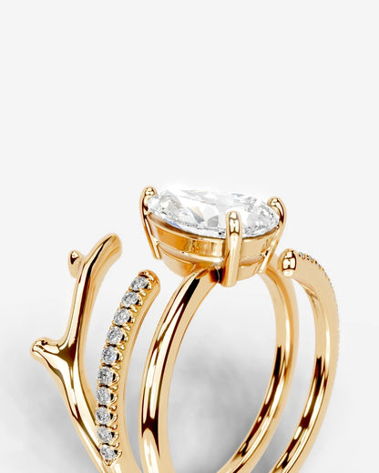 Marquise Solitaire With Tulip Prongs Lab Grown Diamond Engagement Ring