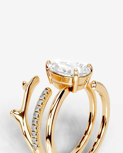 Marquise Solitaire With Tulip Prongs Lab Grown Diamond Engagement Ring