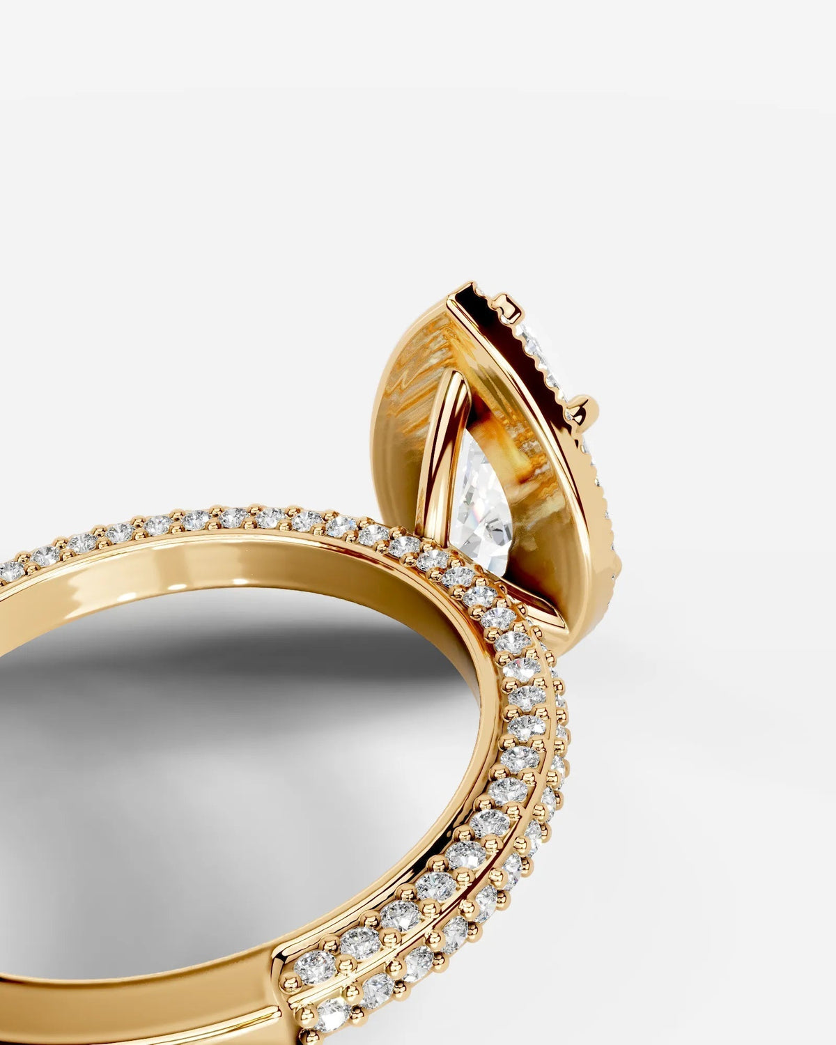 Marquise Solitaire With Tulip Prongs Lab Grown Diamond Engagement Ring