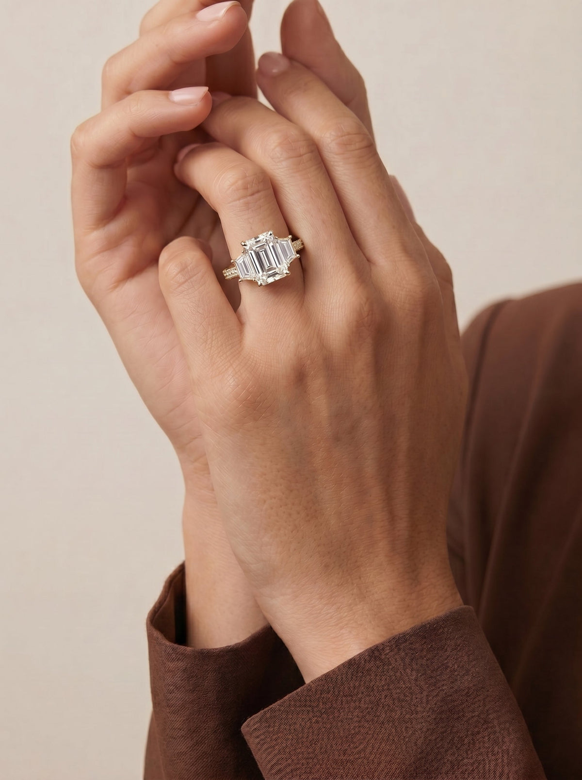 Marquise Solitaire With Tulip Prongs Lab Grown Diamond Engagement Ring