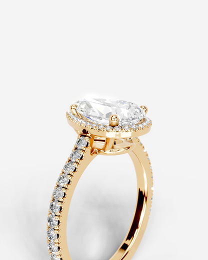Marquise Solitaire With Tulip Prongs Lab Grown Diamond Engagement Ring
