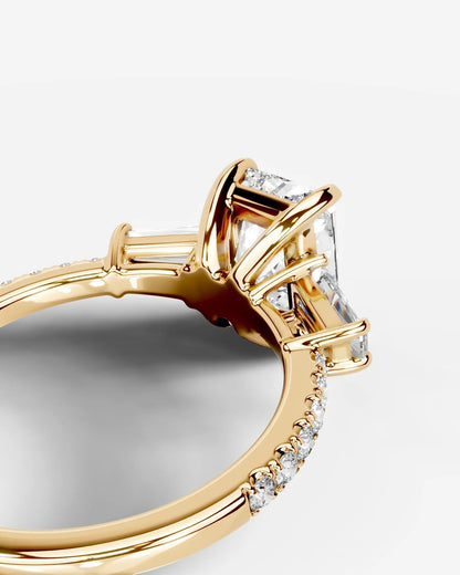 Marquise Solitaire With Tulip Prongs Lab Grown Diamond Engagement Ring