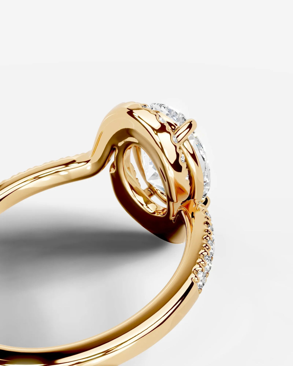 Marquise Solitaire With Tulip Prongs Lab Grown Diamond Engagement Ring