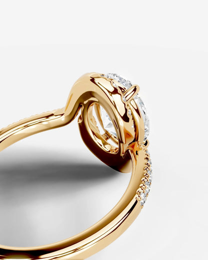 Marquise Solitaire With Tulip Prongs Lab Grown Diamond Engagement Ring