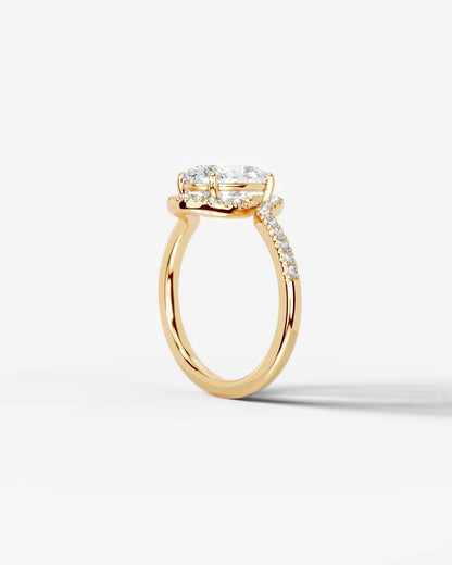 Marquise Solitaire With Tulip Prongs Lab Grown Diamond Engagement Ring