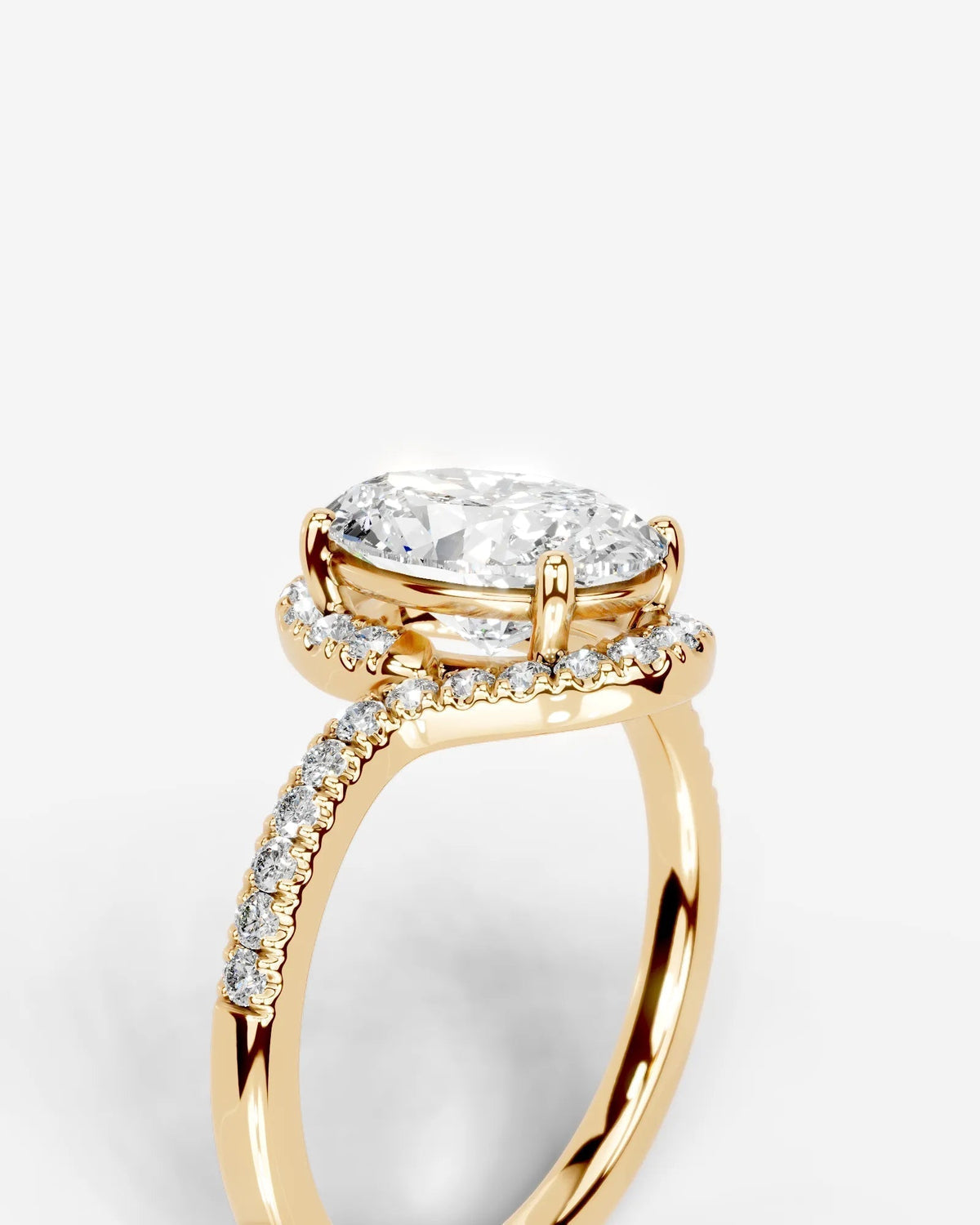 Marquise Solitaire With Tulip Prongs Lab Grown Diamond Engagement Ring