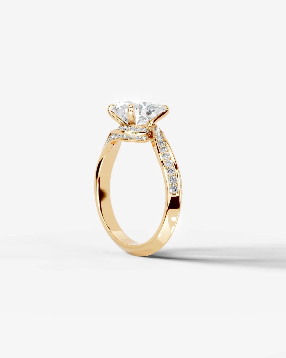 Marquise Solitaire With Tulip Prongs Lab Grown Diamond Engagement Ring