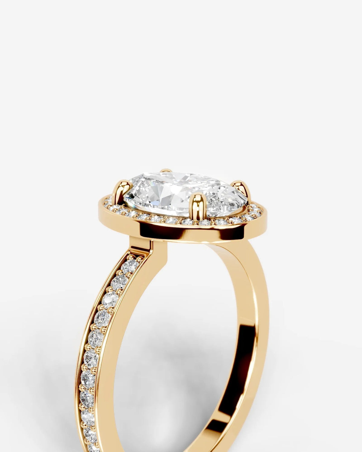 Marquise Solitaire With Tulip Prongs Lab Grown Diamond Engagement Ring