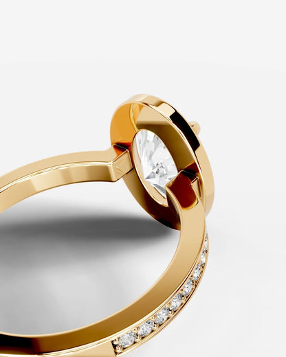 Marquise Solitaire With Tulip Prongs Lab Grown Diamond Engagement Ring