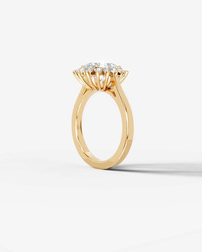 Marquise Solitaire With Tulip Prongs Lab Grown Diamond Engagement Ring