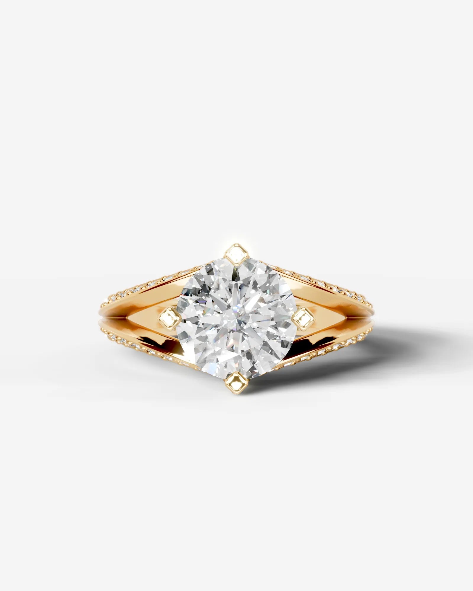 Marquise Solitaire With Tulip Prongs Lab Grown Diamond Engagement Ring