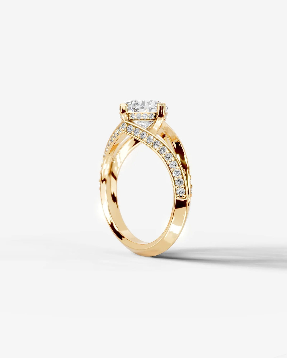 Marquise Solitaire With Tulip Prongs Lab Grown Diamond Engagement Ring