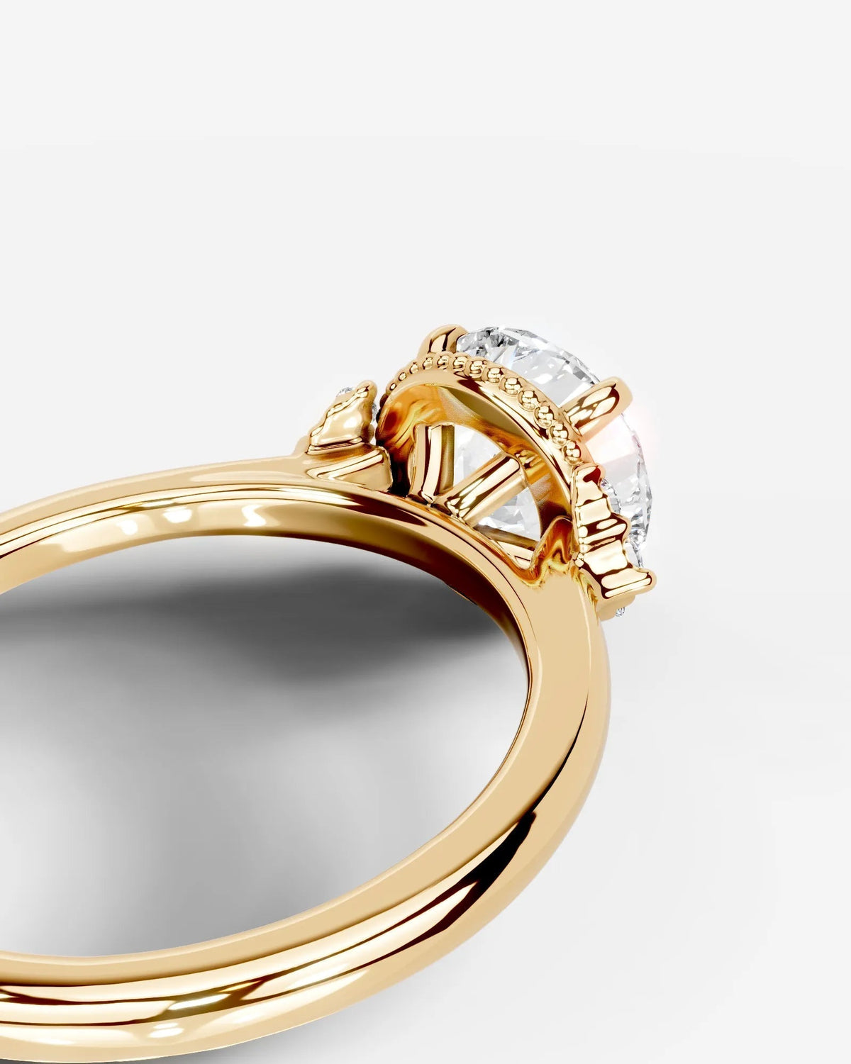 Marquise Solitaire With Tulip Prongs Lab Grown Diamond Engagement Ring