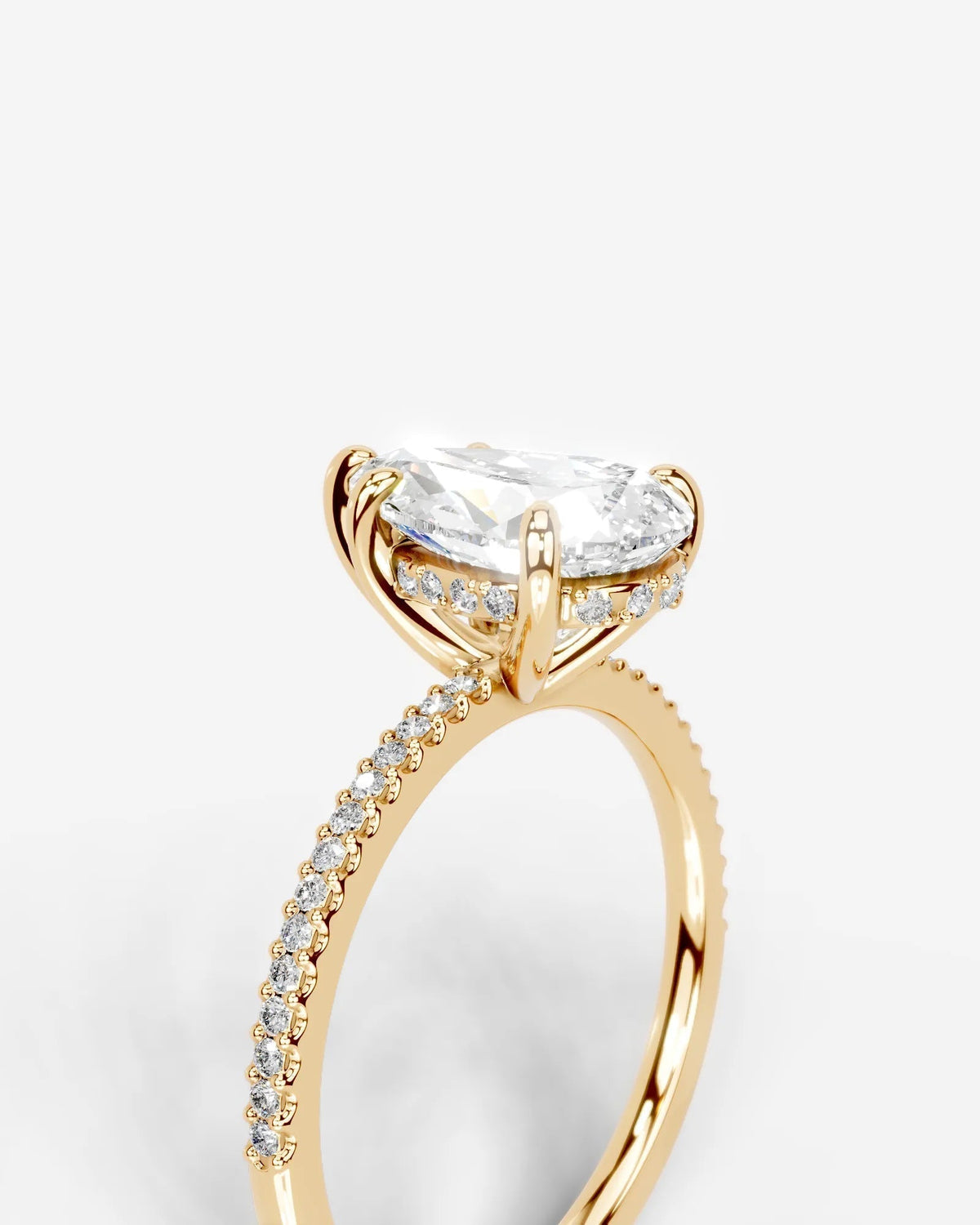 Marquise Solitaire With Tulip Prongs Lab Grown Diamond Engagement Ring