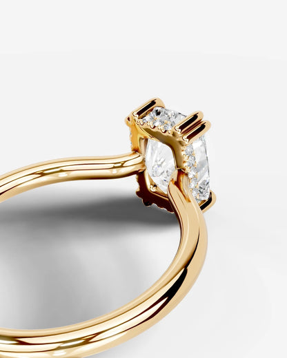 Marquise Solitaire With Tulip Prongs Lab Grown Diamond Engagement Ring