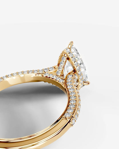 Marquise Solitaire With Tulip Prongs Lab Grown Diamond Engagement Ring