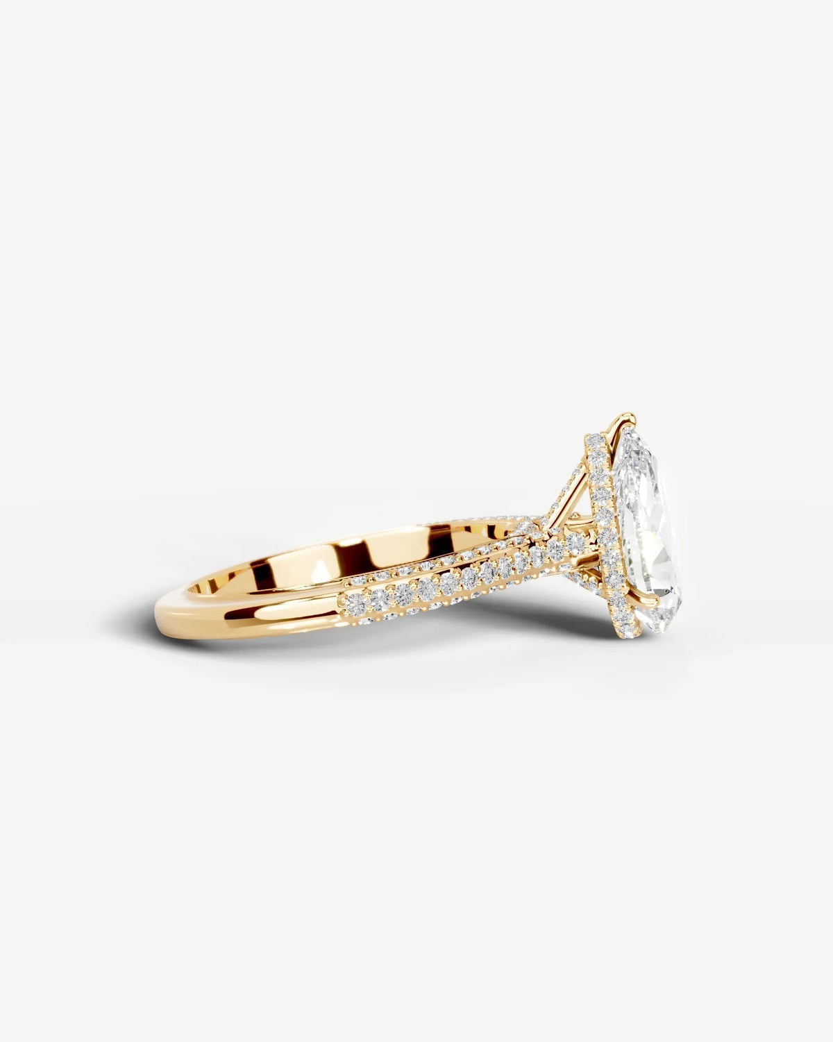 Marquise Solitaire With Tulip Prongs Lab Grown Diamond Engagement Ring
