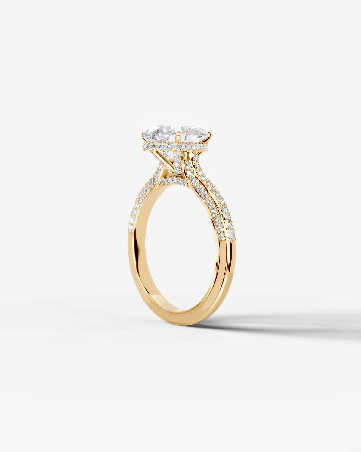 Marquise Solitaire With Tulip Prongs Lab Grown Diamond Engagement Ring