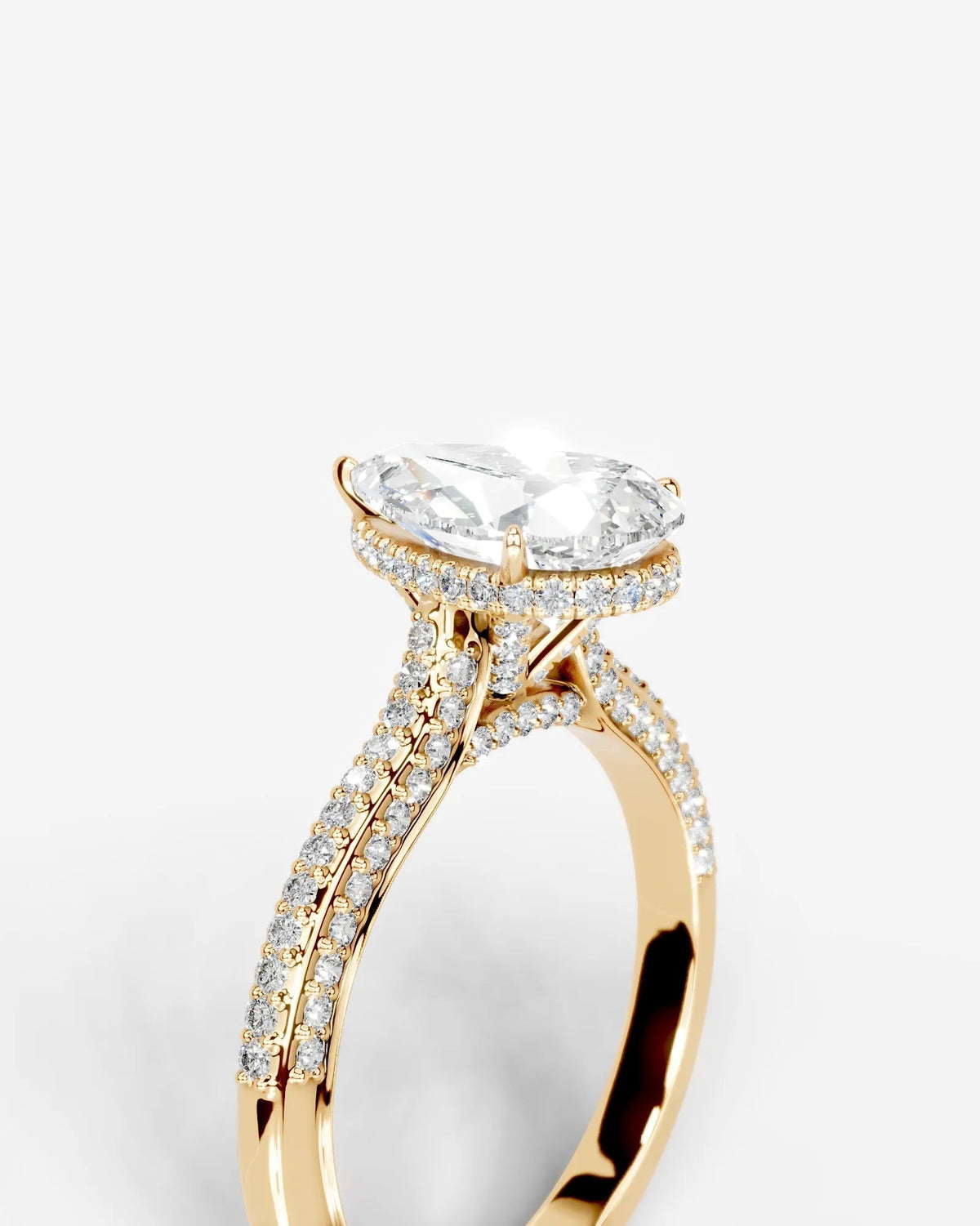 Marquise Solitaire With Tulip Prongs Lab Grown Diamond Engagement Ring