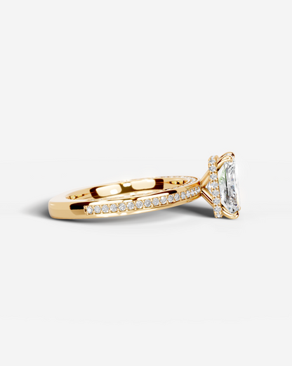 Marquise Solitaire With Tulip Prongs Lab Grown Diamond Engagement Ring