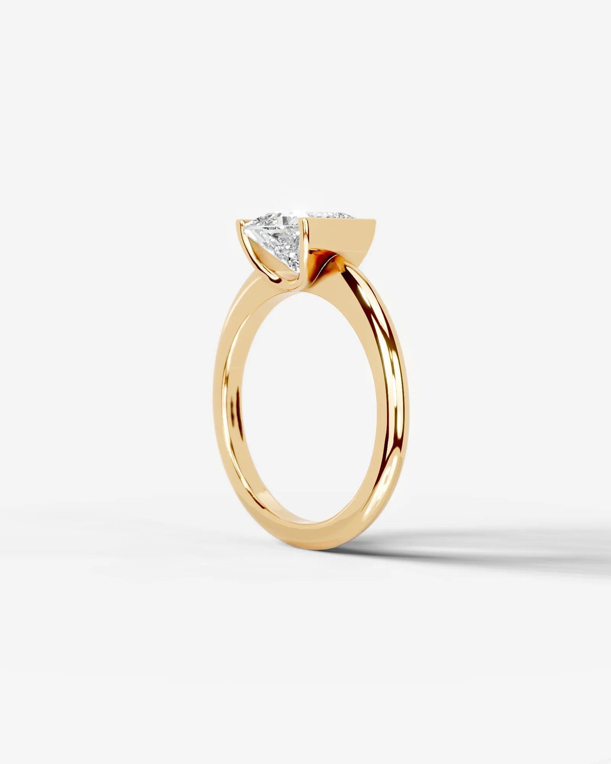 Marquise Solitaire With Tulip Prongs Lab Grown Diamond Engagement Ring