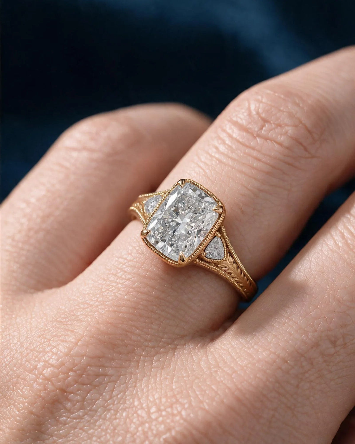Marquise Solitaire With Tulip Prongs Lab Grown Diamond Engagement Ring