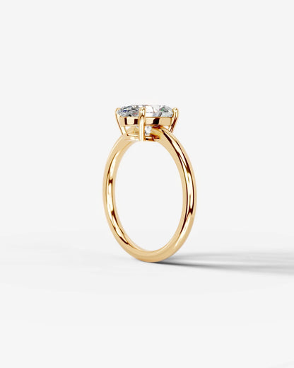 Marquise Solitaire With Tulip Prongs Lab Grown Diamond Engagement Ring