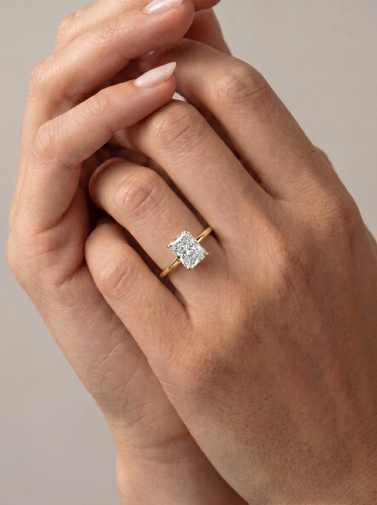 Marquise Solitaire With Tulip Prongs Lab Grown Diamond Engagement Ring