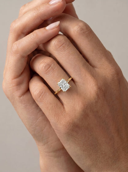 Marquise Solitaire With Tulip Prongs Lab Grown Diamond Engagement Ring