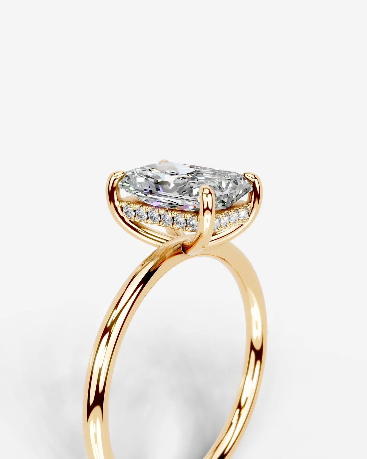Marquise Solitaire With Tulip Prongs Lab Grown Diamond Engagement Ring