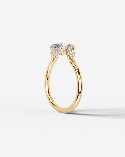 Marquise Solitaire With Tulip Prongs Lab Grown Diamond Engagement Ring