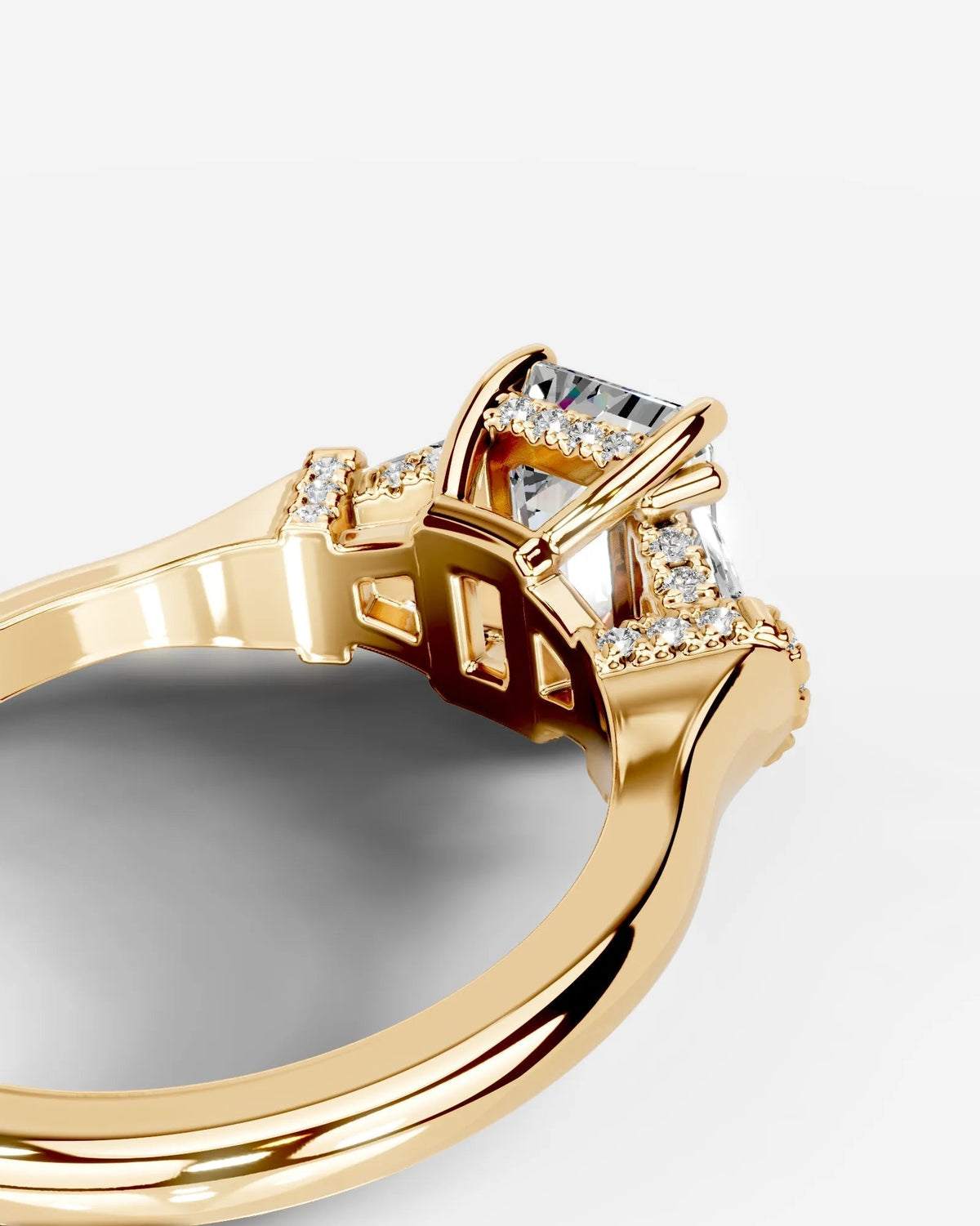 Marquise Solitaire With Tulip Prongs Lab Grown Diamond Engagement Ring