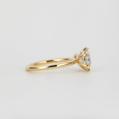 1.73 CT Round Cut Cluster Lab Grown Diamond Engagement Ring