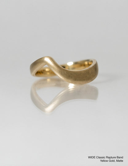 Classic Rupture Gold Wedding Band (Wide)
