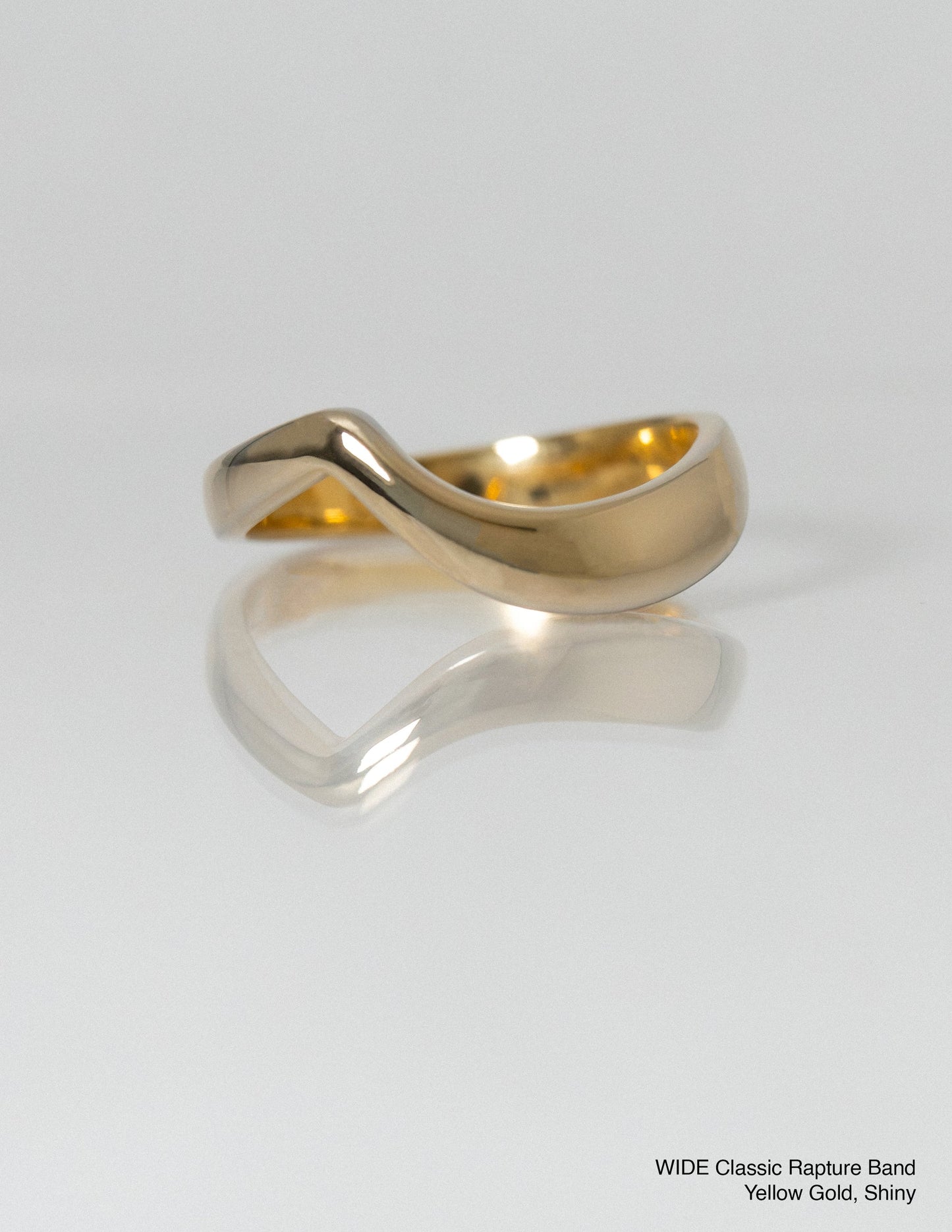 Classic Rupture Gold Wedding Band (Wide)