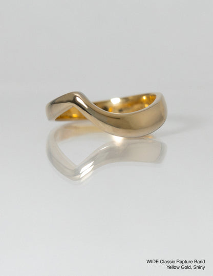 Classic Rupture Gold Wedding Band (Wide)