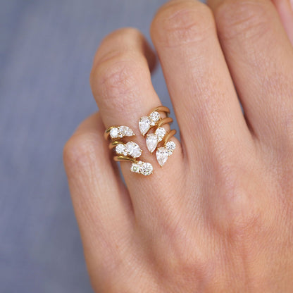 0.25 TCW Round Shaped Half Eternity Lab Grown Diamond Wedding Band