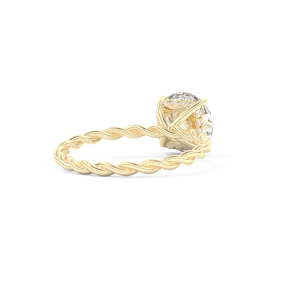 1 CT Round Moissanite Solitaire Engagement Ring (US Size 3 Ready To Ship)