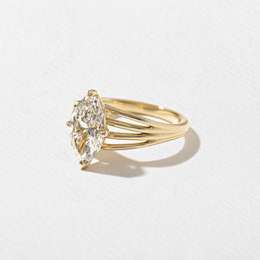 Emerald Pave Engagement Ring – 1 CT Lab Grown Diamond