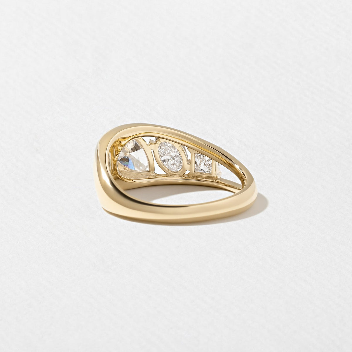 Emerald Pave Engagement Ring – 1 CT Lab Grown Diamond