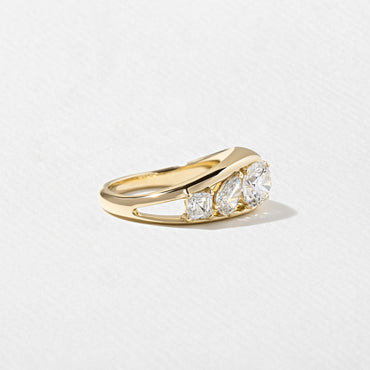 Emerald Pave Engagement Ring – 1 CT Lab Grown Diamond