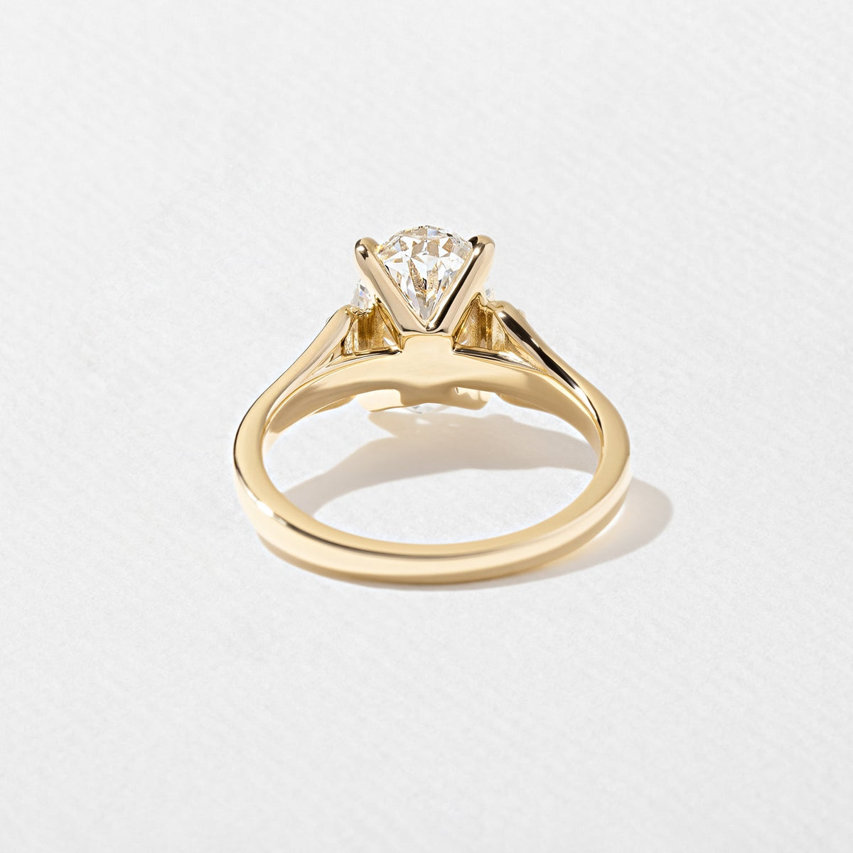 Emerald Pave Engagement Ring – 1 CT Lab Grown Diamond