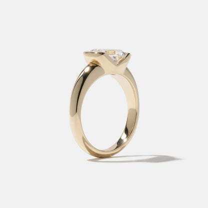 Emerald Pave Engagement Ring – 1 CT Lab Grown Diamond
