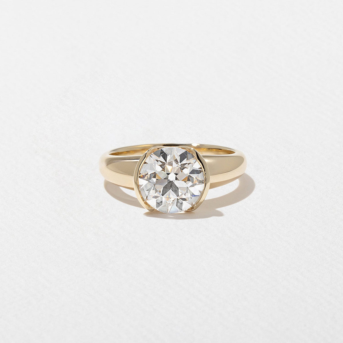 Emerald Pave Engagement Ring – 1 CT Lab Grown Diamond