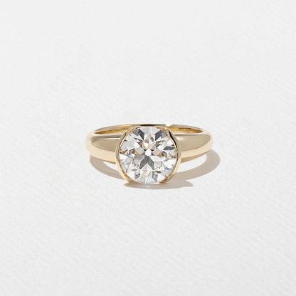 Emerald Pave Engagement Ring – 1 CT Lab Grown Diamond