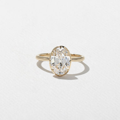 Emerald Pave Engagement Ring – 1 CT Lab Grown Diamond