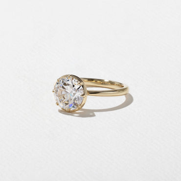 Emerald Pave Engagement Ring – 1 CT Lab Grown Diamond