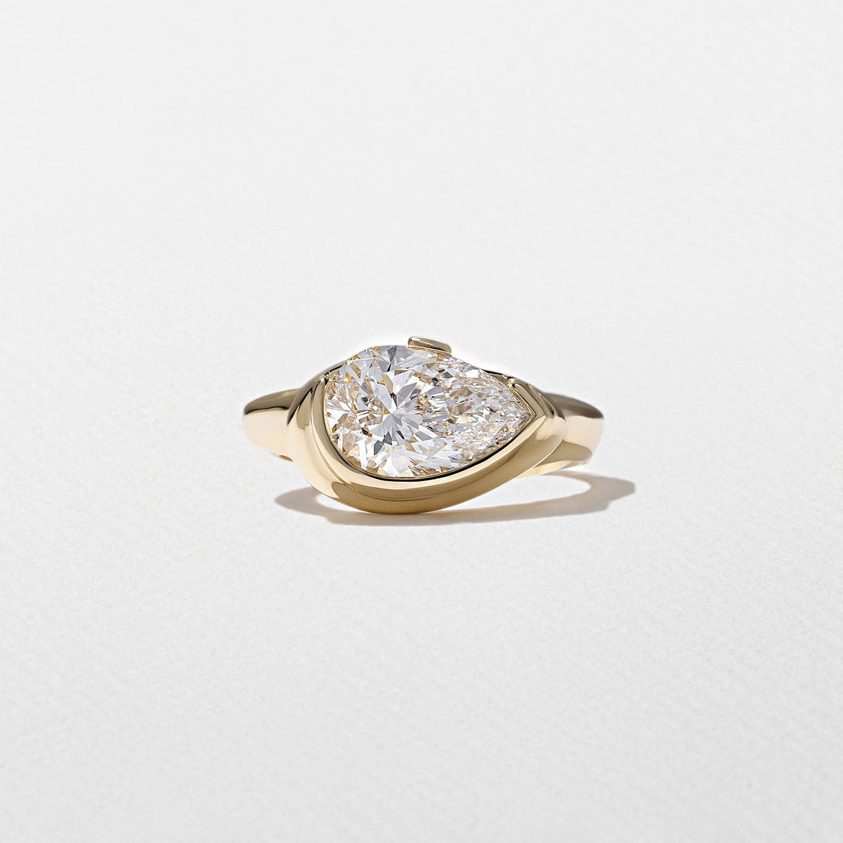 Emerald Pave Engagement Ring – 1 CT Lab Grown Diamond